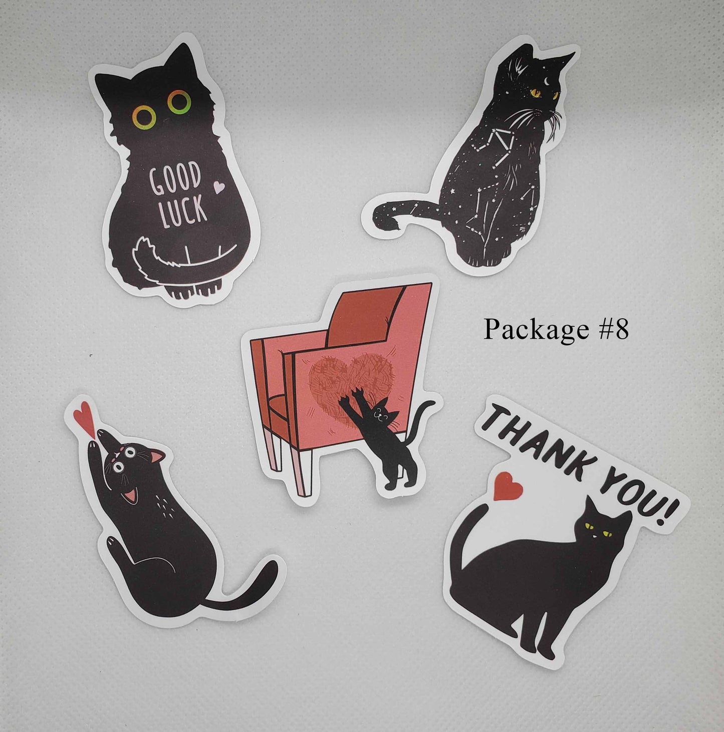 Black Cat Waterproof Stickers