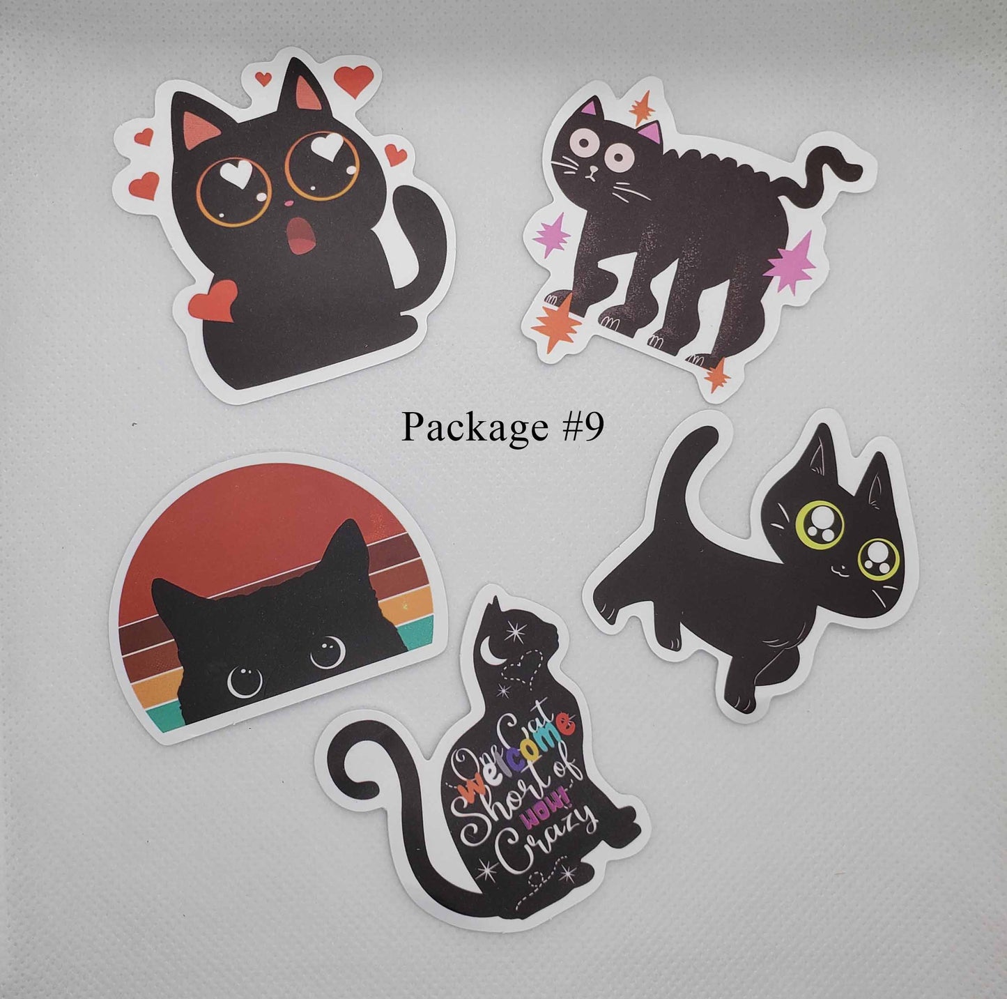 Black Cat Waterproof Stickers