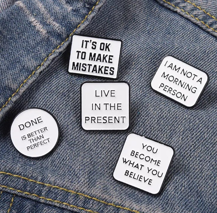 Simple Sentiments Pins - FREE Shipping