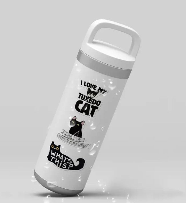 Black Cat Waterproof Stickers