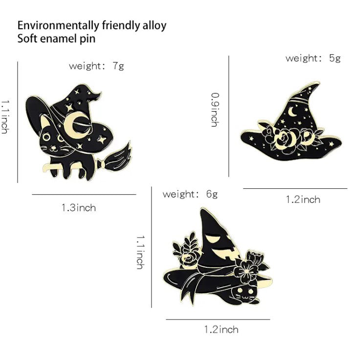 Punk Black Magic Pins - FREE Shipping
