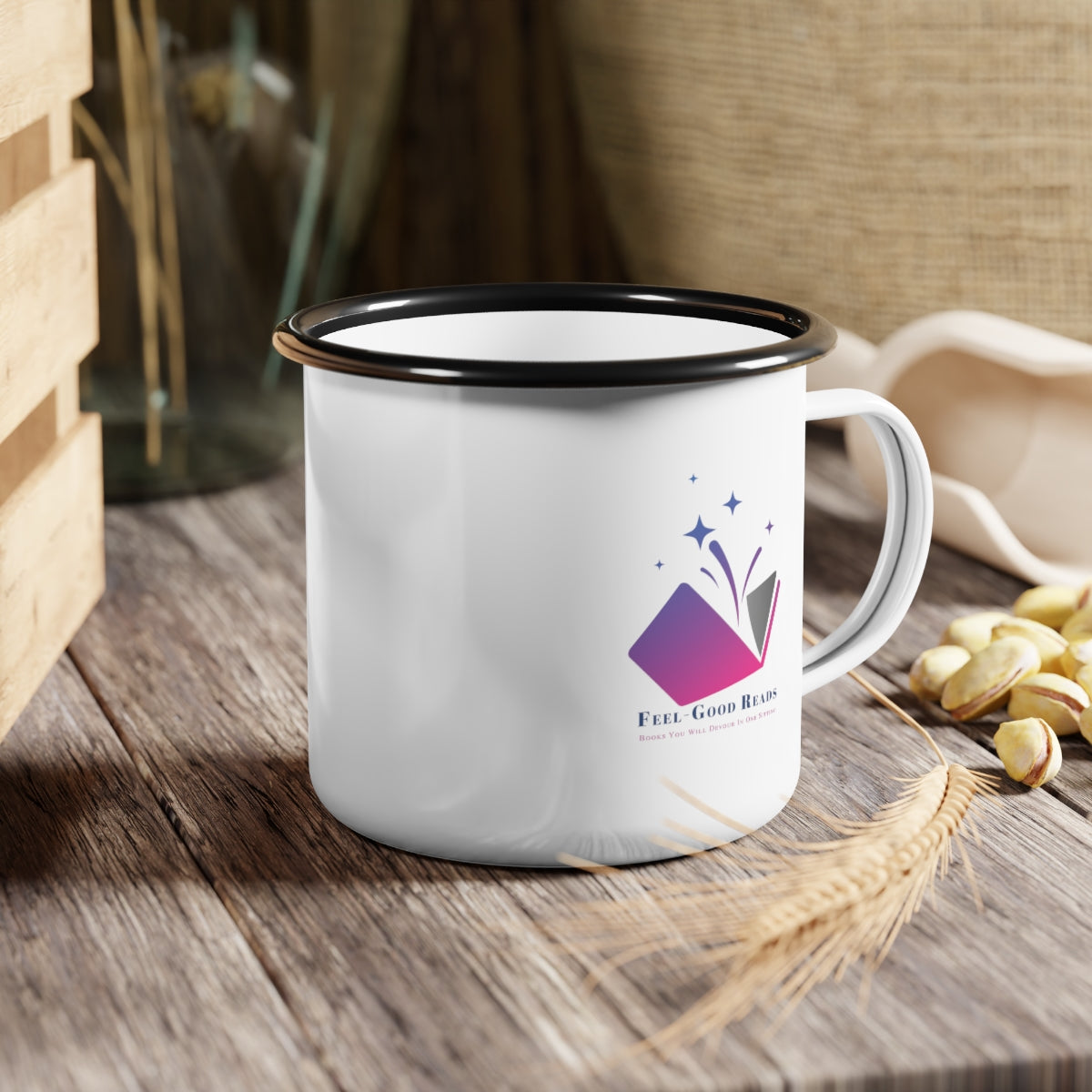 Feel-Good Reads Enamel Mug