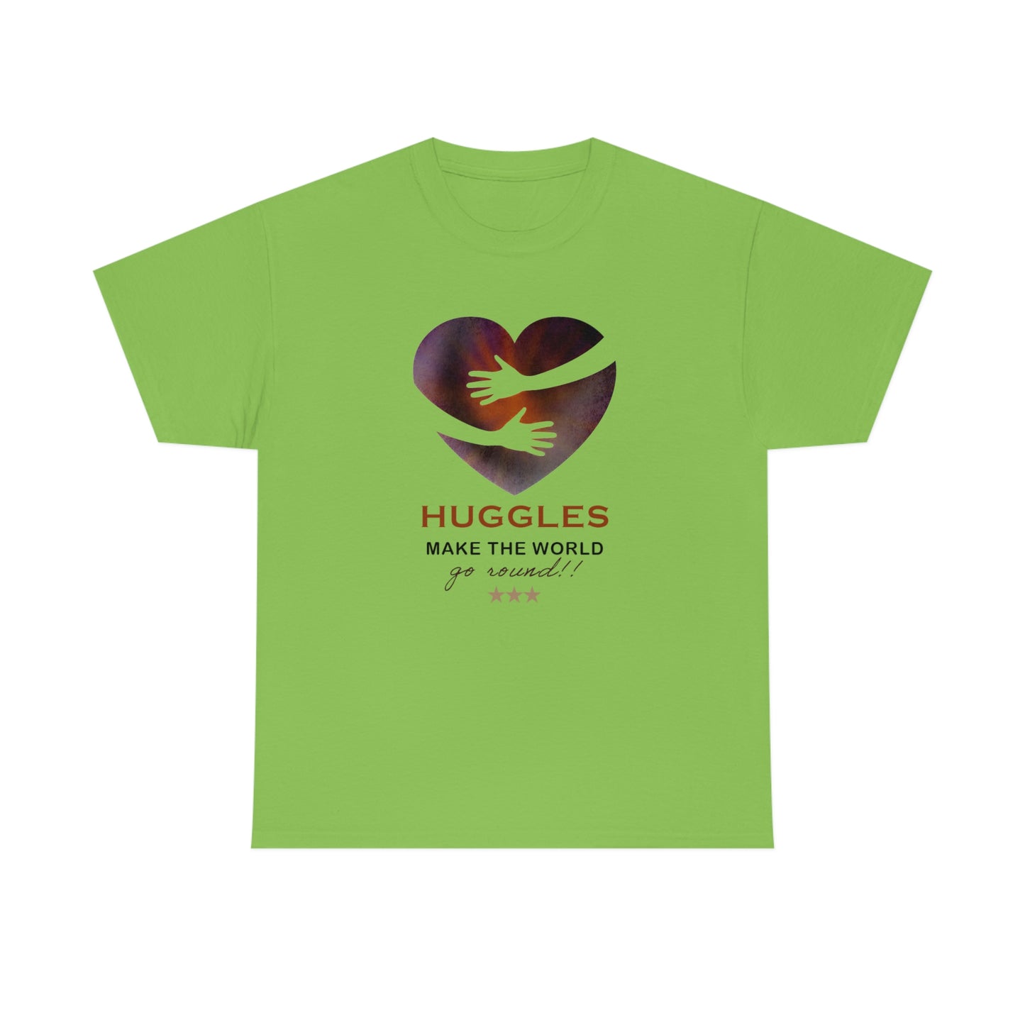 Huggles Make the World Go Round!! Unisex Heavy Cotton Tee