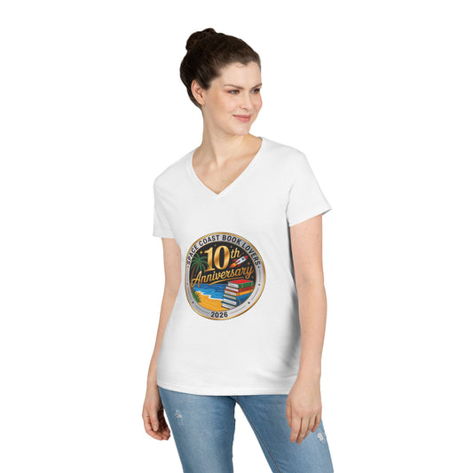 10th Anniversary SCBL 2026 Ladies' V-Neck T-Shirt