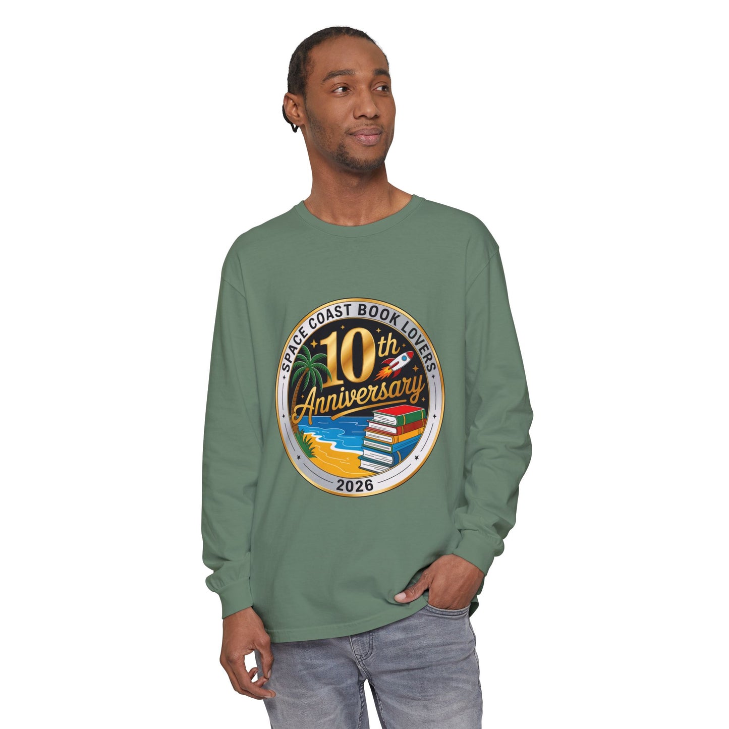 10th Anniversary SCBL 2026 Unisex Garment-dyed Long Sleeve T-Shirt