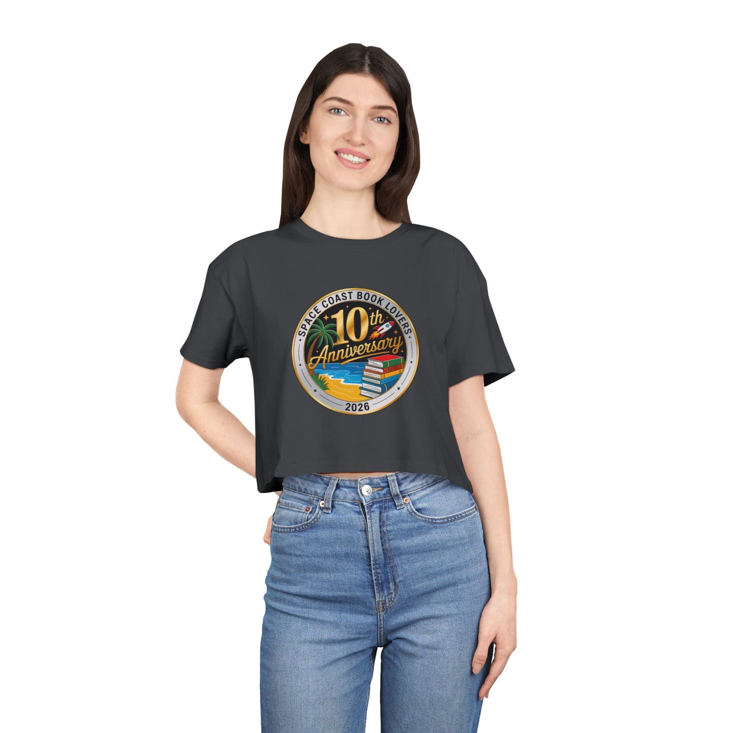10th Anniversary SCBL 2026 Women's Crop Tee
