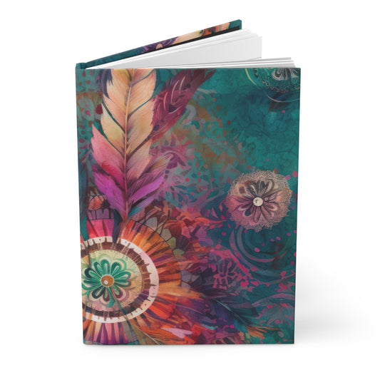 Bohemian Watercolor01- Hardcover Journal Matte