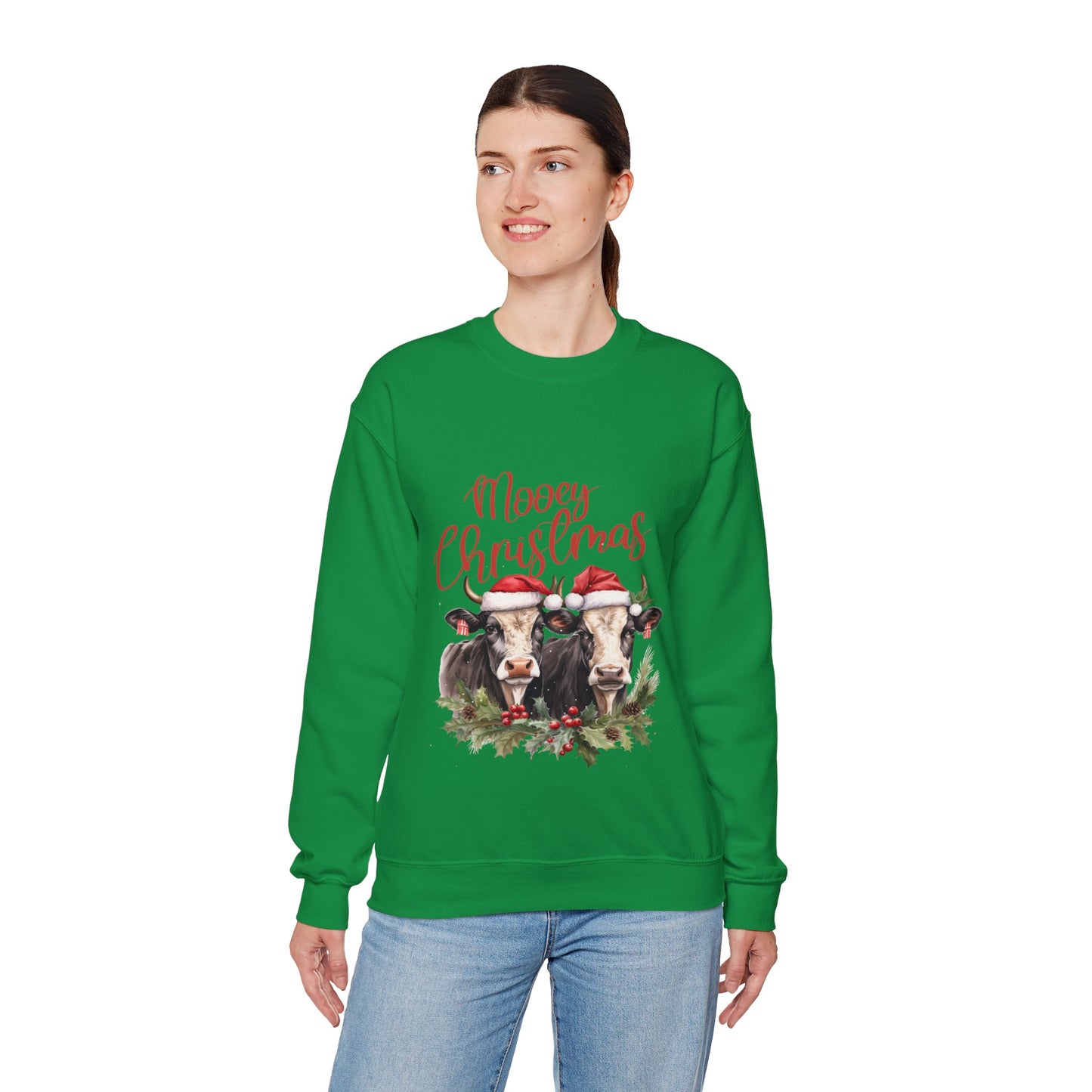 Mooey Christmas - Unisex Heavy Blend™ Crewneck Sweatshirt