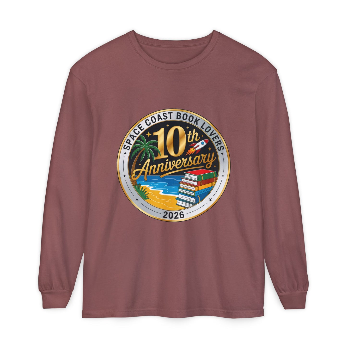 10th Anniversary SCBL 2026 Unisex Garment-dyed Long Sleeve T-Shirt