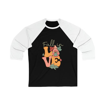 Fall in Love - Unisex 3\4 Sleeve Baseball Tee
