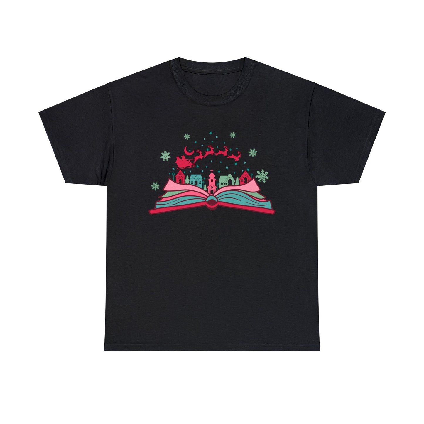 Bookish Christmas - Unisex Heavy Cotton Tee