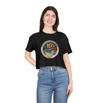 10th Anniversary SCBL 2026 Women's Crop Tee
