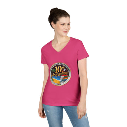 10th Anniversary SCBL 2026 Ladies' V-Neck T-Shirt