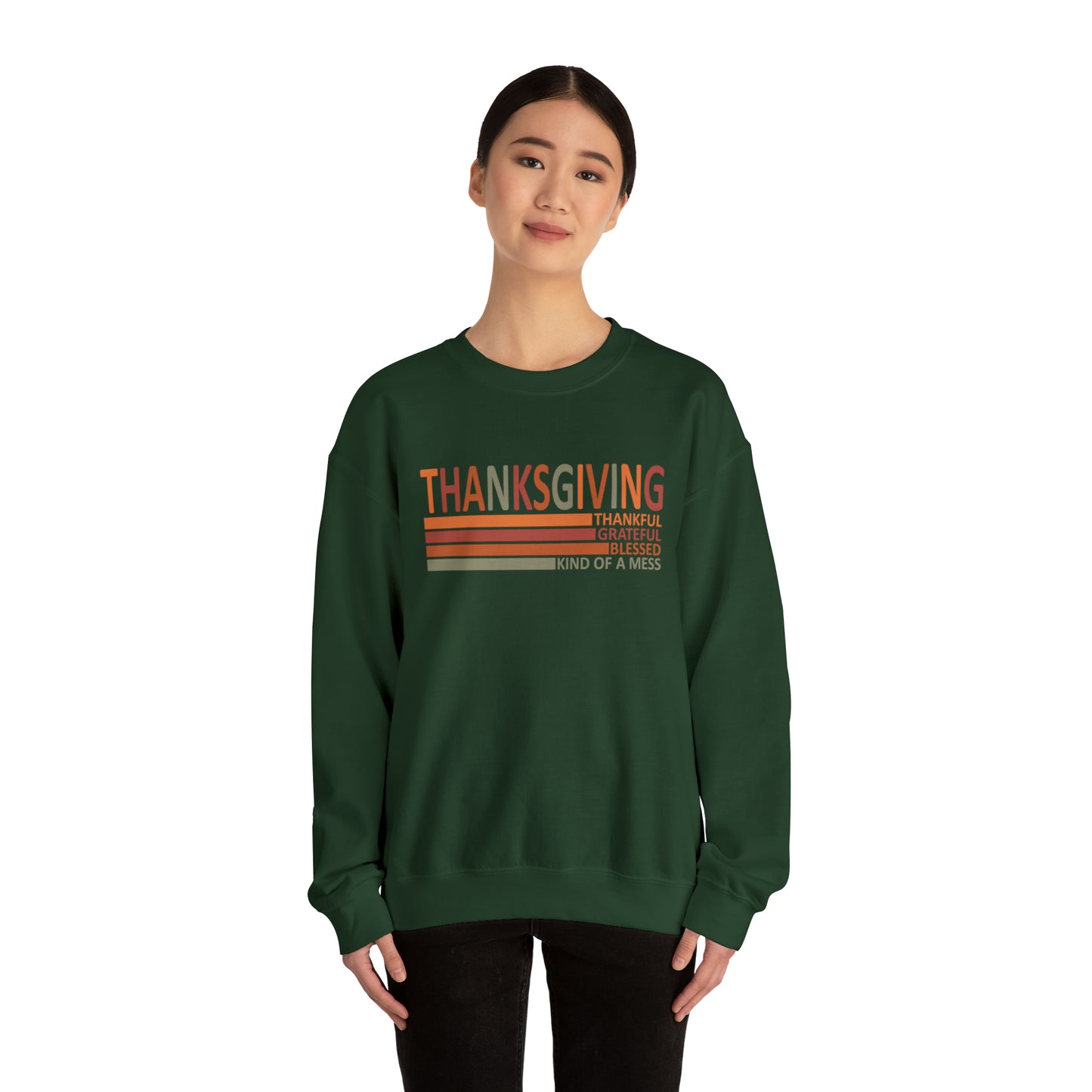 Thankful Grateful Blessed - Unisex Heavy Blend™ Crewneck Sweatshirt