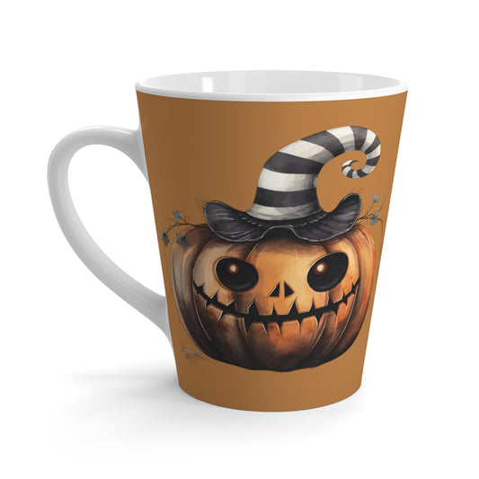 Stripped Pumpkin - Latte Mug