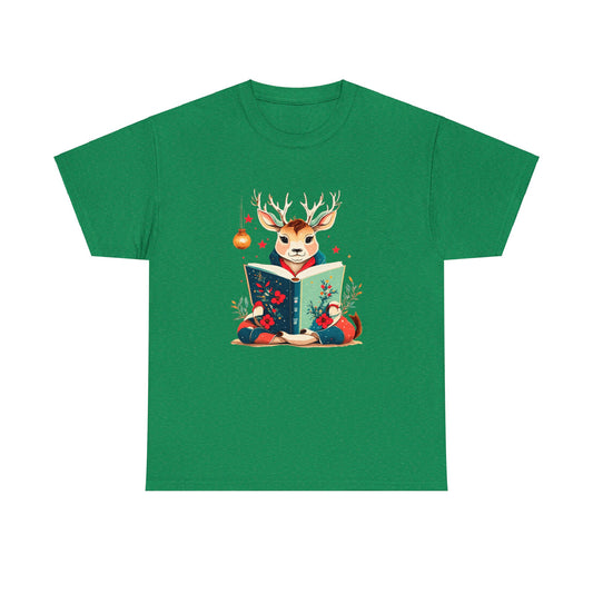 Bookish Deer - Unisex Heavy Cotton Tee