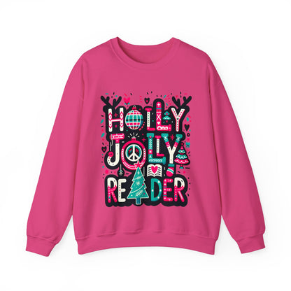 Holly Jolly Reader - Unisex Heavy Blend™ Crewneck Sweatshirt