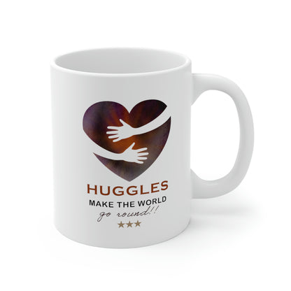 Huggles Make the World Go Round!! Ceramic Mugs (11oz)