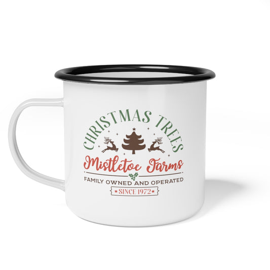 Mistletoe Farms Enamel Camp Cup
