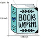 Bookworm Pin - FREE Shipping