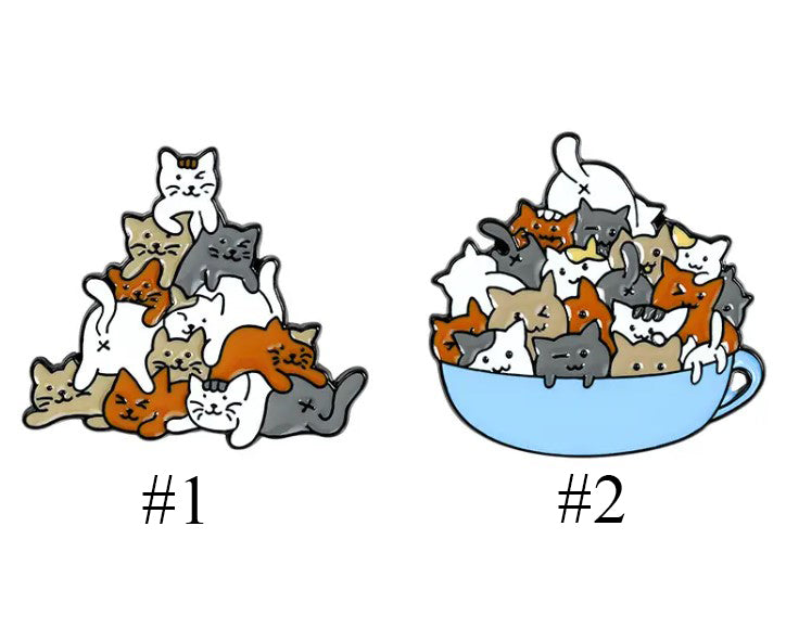 Cat Pins - FREE Shipping