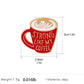 Cartoon Coffee Pin - FREE Shipping