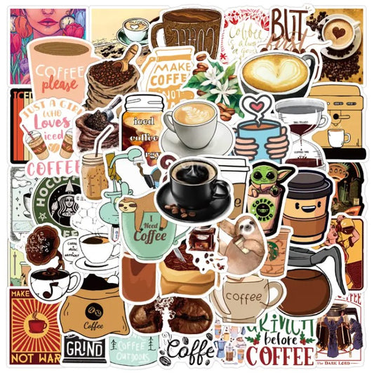 Coffee, Anyone? Stickers - FREE Shipping