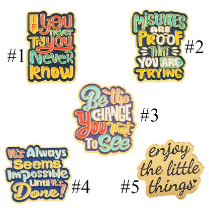 Motivational Vibes Pins - FREE Shipping