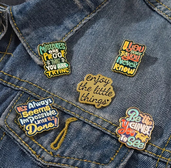 Motivational Vibes Pins - FREE Shipping