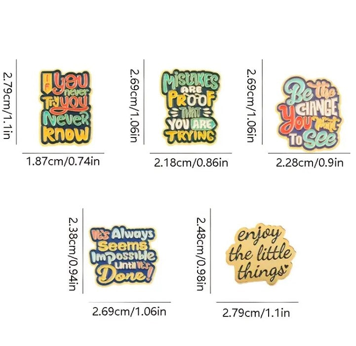 Motivational Vibes Pins - FREE Shipping