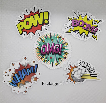 Action Words Stickers