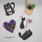 Black Cat Waterproof Stickers