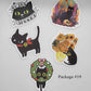 Black Cat Waterproof Stickers