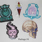 Black Magic Vintage Stickers